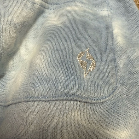 POPFLEX ACTIVE | Tie Dye Blue “Cloud” Sweatpants, Size Small “Stunning” - Picture 3 of 5